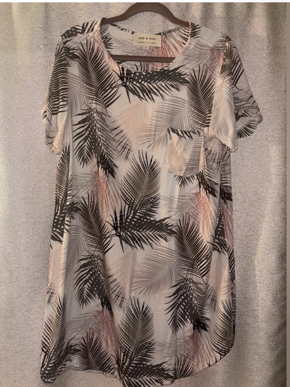 Cloth & Stone Palms Shirt Dress – Large